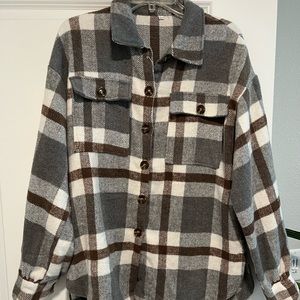 Flannel shacket.